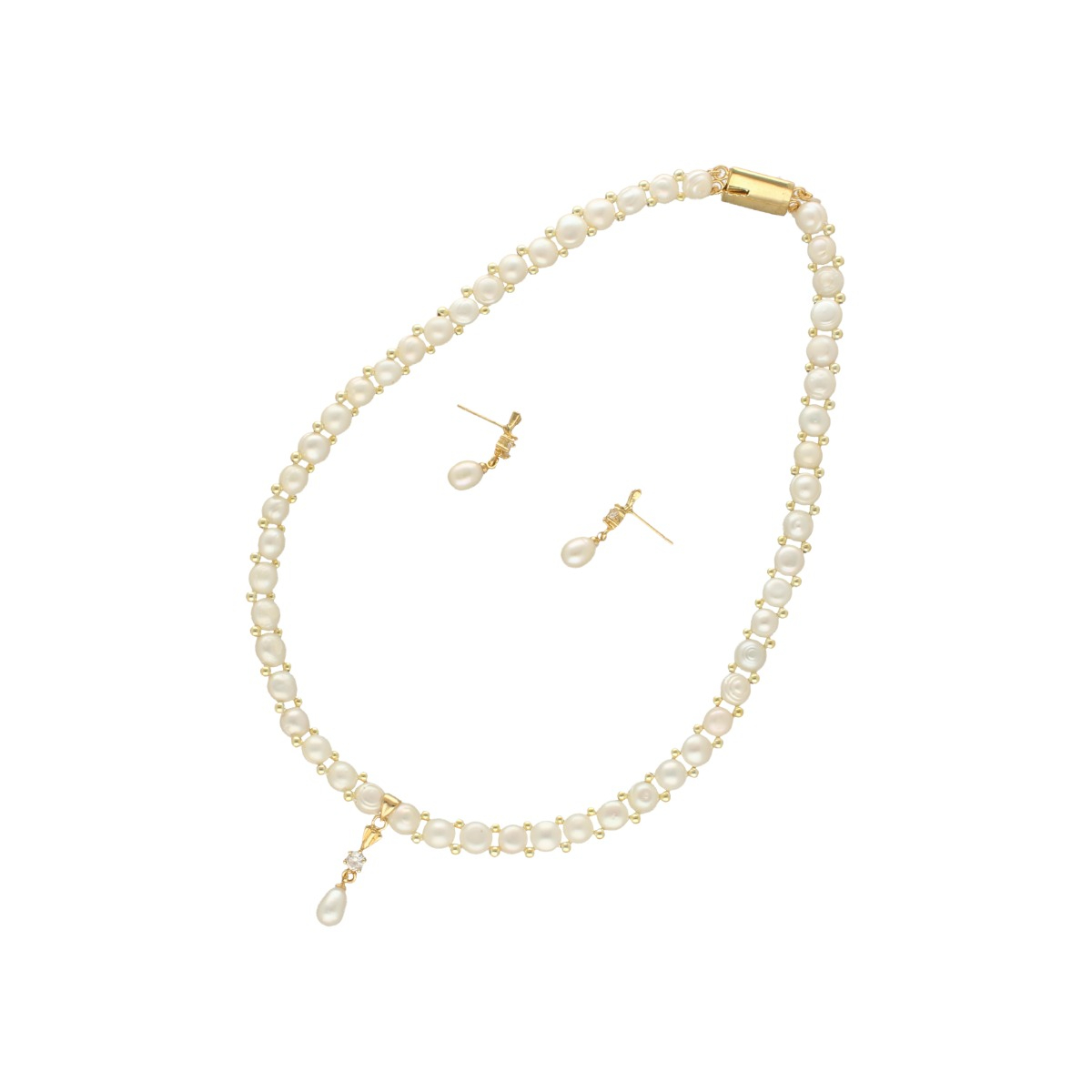 Jabi 1 Line Pearl Necklace | Classic Elegance & Sophistication